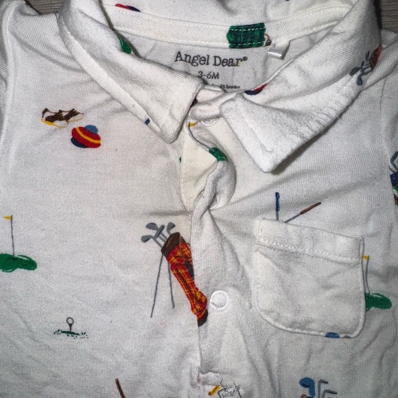 ANGELDEAR Golf-Themed Baby Romper - Picture 2 of 4